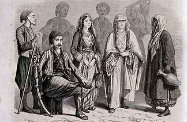 Anatolian Dress in the 1860s Oil Painting by Grandsire, Pierre Eugene