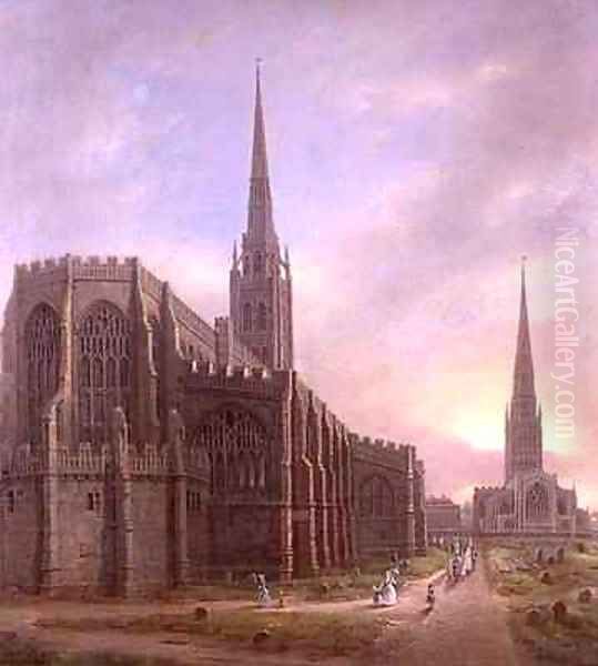 St Michaels and Holy Trinity Churches Oil Painting by David Gee