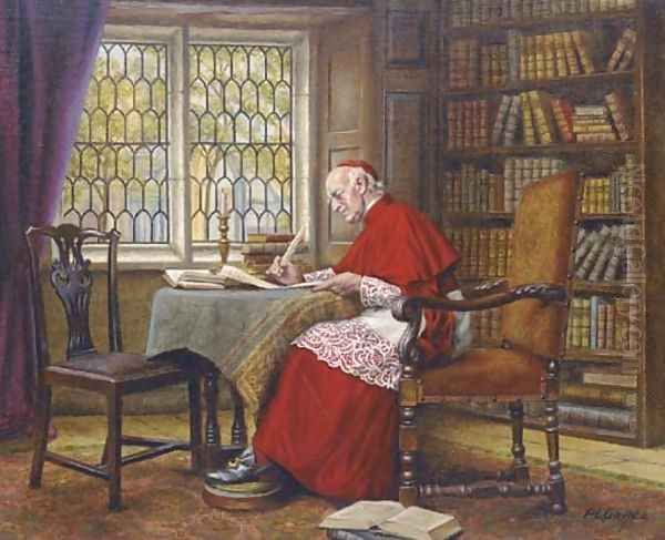 The Cardinal Oil Painting by Arthur Longlands Grace