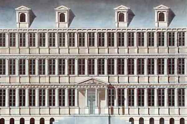 Town Hall at Ghent from Choix des Monuments Edifices et Maisons les plus remarquables du Royaume des Pays Bas Oil Painting by Pierre Jacques Goetghebuer