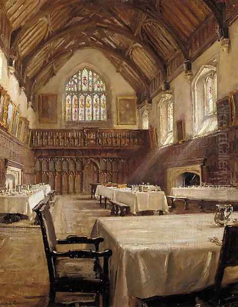 College Hall, Eton Oil Painting by Arthur Paine Garratt