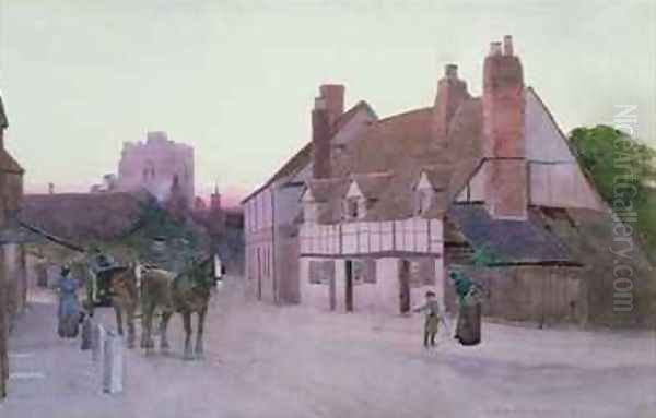 Twilight Cookham Oil Painting by Carleton Grant