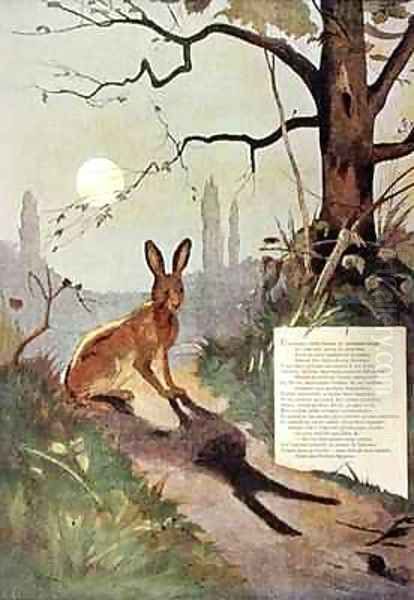 The Ears of the Hare Oil Painting by Gaston Gelibert