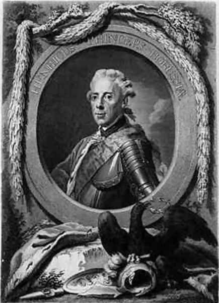 Portrait of Prince Henry of Prussia 1726-1802 Oil Painting by Anton Graf