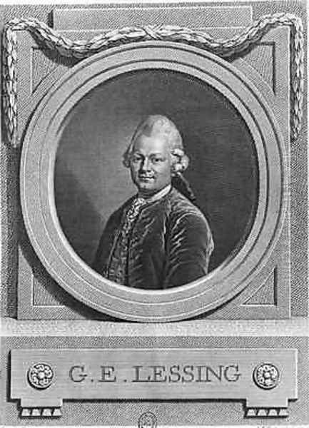 Portrait of Gotthold Ephraim Lessing 1729-81 Oil Painting by Anton Graf