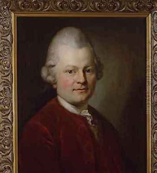 Gotthold Ephraim Lessing Oil Painting by Anton Graf