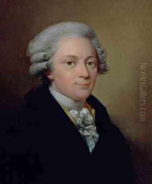 Portrait of Wolfgang Amadeus Mozart Oil Painting by Giuseppe or Josef Grassi