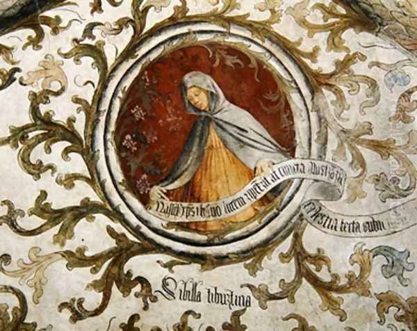 Tiburtine Sibyl from the Loggia dellAnnunciazione Oil Painting by d'Allamagna Giusto