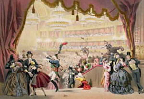 Ball at the Opera Oil Painting by Eugene Charles Francois Guerard