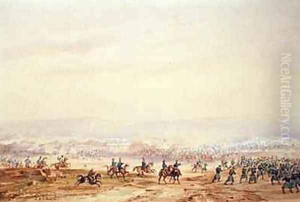 Battle of Isly in 1844 2 Oil Painting by Gaspard Gobaut