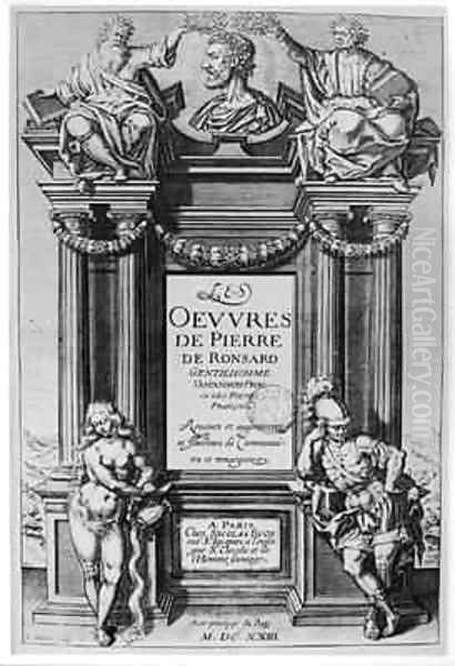 Frontispiece of Oeuvres Oil Painting by Leonard Gaultier