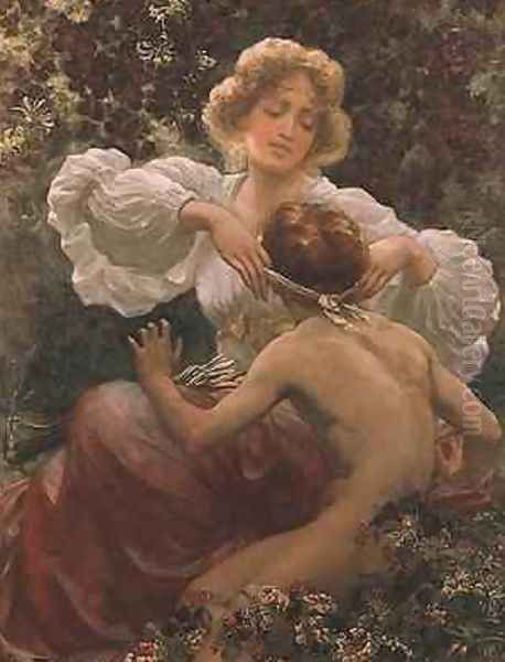 Love is Blind Oil Painting by Sigismund Christian Hubert Goetze