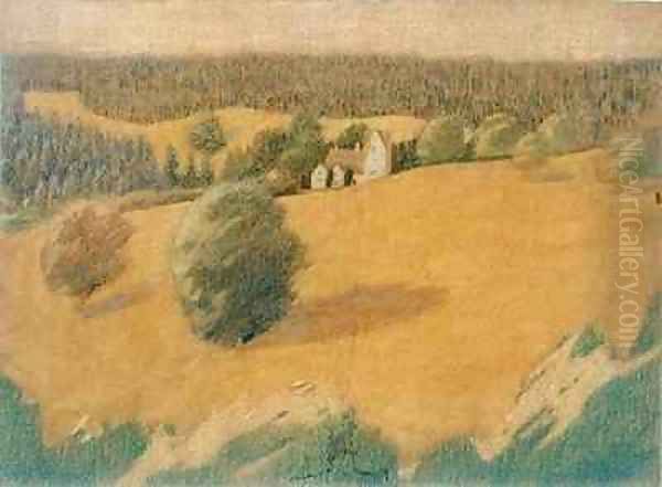 Daneway House Oil Painting by Arthur Joseph Gaskin