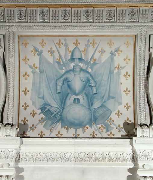 Trophies of Arms from the Escalier dHonneur Oil Painting by Dominique Henri Guifard