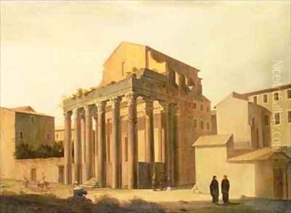 The Forum Rome Oil Painting by Filippo Gagliardi