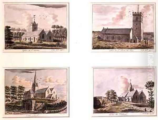 Parish Churches Guernsey 2 Oil Painting by Joshua Gosselin