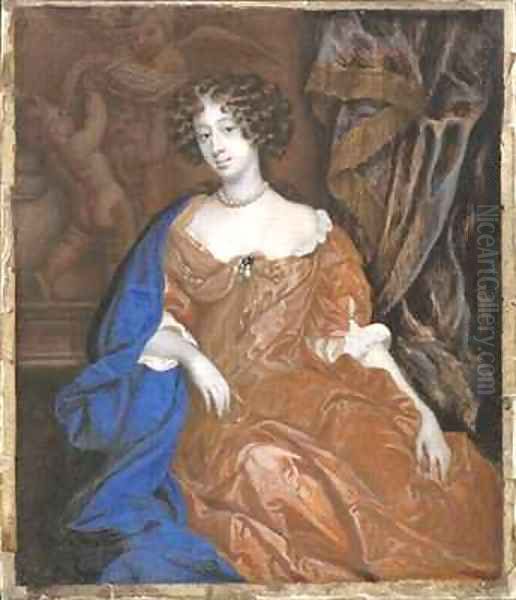 Mary of Modena as Duchess of York Oil Painting by Richard (Dwarf Gibson) Gibson