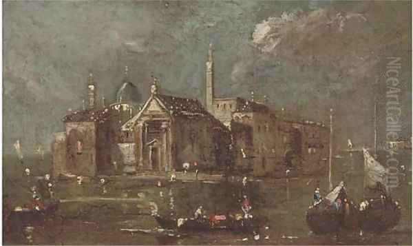 San Giorgio Maggiore, Venice Oil Painting by Francesco Guardi