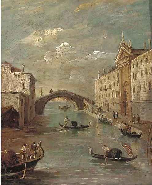 The Rio dei Mendicanti, Venice Oil Painting by Francesco Guardi