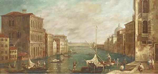 Trading vessels on the Grand Canal, Venice Oil Painting by Francesco Guardi