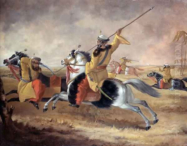 Skinners Horse at Exercise 2 Oil Painting by Joshua Reynolds Gwatkin