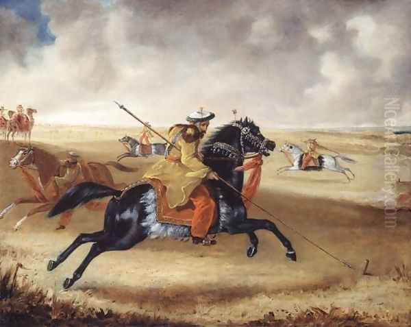 Skinners Horse at Exercise Oil Painting by Joshua Reynolds Gwatkin