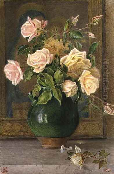 Roses Oil Painting by Kate (nee Mallison) Goodwin