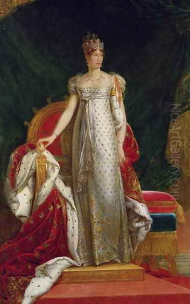 Portrait of Empress Marie Louise 1791-1847 of France Oil Painting by Paulin Jean Baptiste Guerin