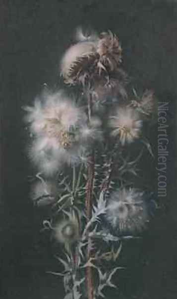 Thistledown Oil Painting by Alice Gray