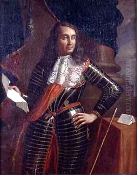 Portrait of Count Alfonso di Novellara Oil Painting by Benedetto & Cesare Gennari