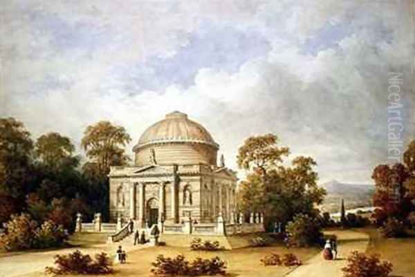 A Design for the Hamilton Mausoleum Oil Painting by Henry Edmund Goodridge