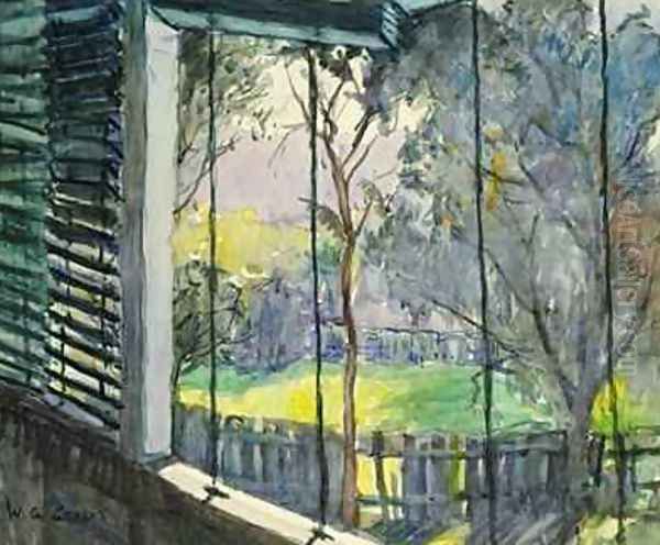 Queensland Verandah Oil Painting by William Grant