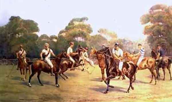 The Polo Match Oil Painting by C.M. Gonne