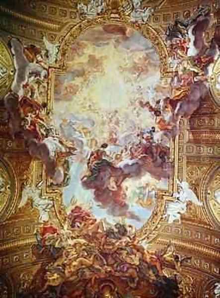 Triumph in the Name of Jesus 2 Oil Painting by Giovanni Battista (Baciccio) Gaulli