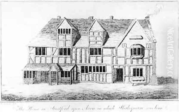 The House in Stratford upon Avon in which Shakespeare was Born Oil Painting by Greene, R.