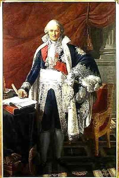 Count Jean Etienne Marie Portalis 1746-1807 Oil Painting by Pierre Gautherot