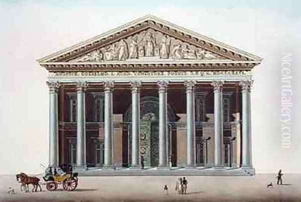 Palais Academique at Ghent from Choix des Monuments Edifices et Maisons les plus remarquables du Royaume des Pays Bas Oil Painting by Pierre Jacques Goetghebuer