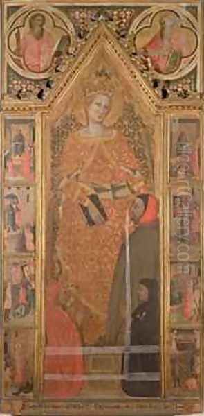 St Catherine of Alexandria 2 Oil Painting by Niccolo del Biondo Giovanni di