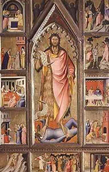 St John the Baptist and scenes from his life by Niccolo del Biondo Giovanni di