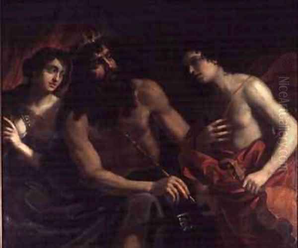 Pluto Orpheus and Eurydice Oil Painting by Benedetto the Elder Gennari