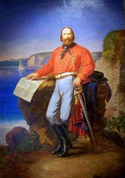 Portrait of Joseph Garibaldi Oil Painting by Carlo Garaci