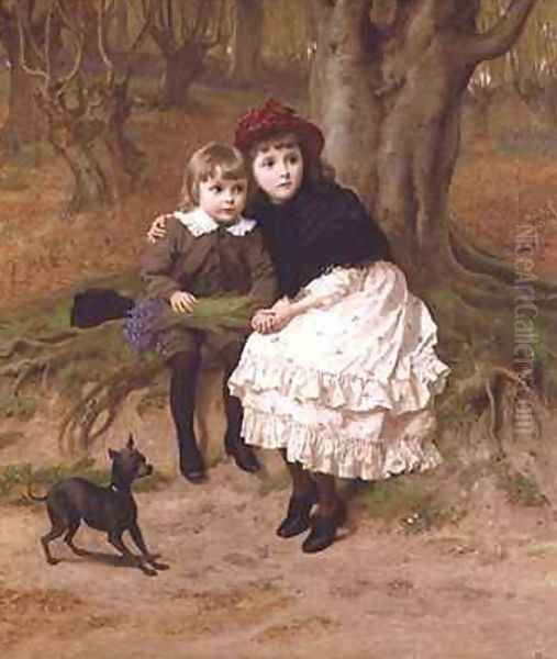 The Trespassers Oil Painting by Frederick Godsall