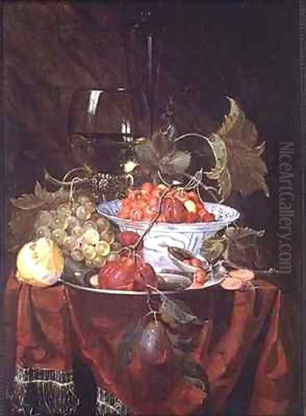 A Still life of Fruit Oil Painting by Nicolaes Van Gelder