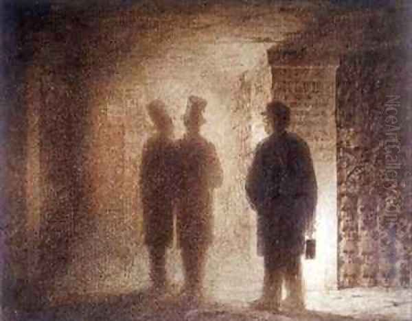 Catacombs one of the Pictures at an Exhibition Oil Painting by Viktor Aleksandrovich Gartman (Hartman)