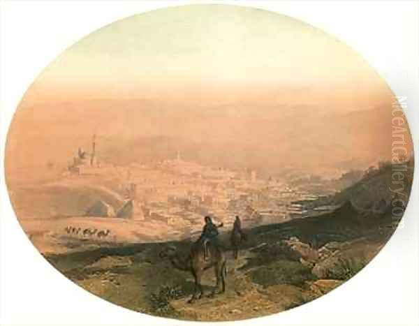 View of Nazareth Oil Painting by Geyer, Alexius