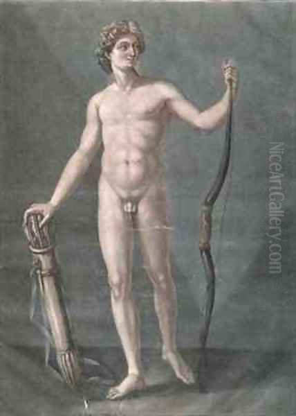 Apollo the ideal anatomy Oil Painting by Arnauld Eloi Gautier DAgoty