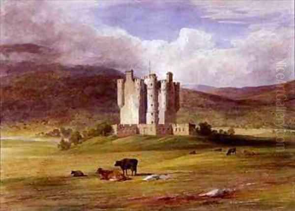 Braemar Castle Oil Painting by James William Giles