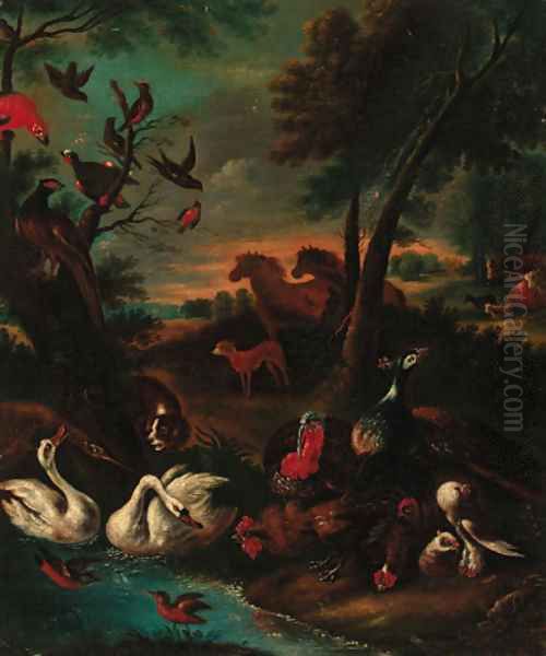 The Garden of Eden Oil Painting by Adriaen De Gryeff