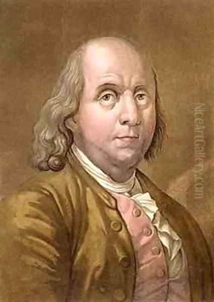 Portrait of Benjamin Franklin 1706-90 Oil Painting by Gallo Gallina