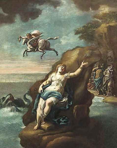 Perseus and Andromeda Oil Painting by Luca Giordano